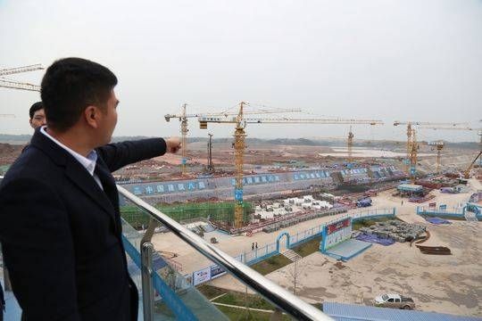 探訪天府國際機場施工現(xiàn)場 見證蜀道難變全球通